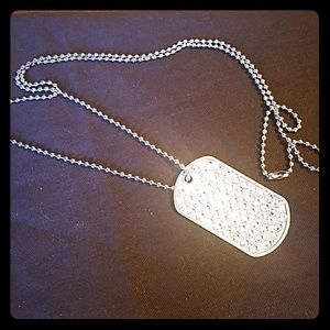 Swarovski dog tag necklace Clearance